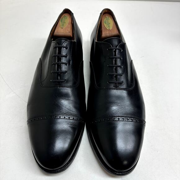 EXCELLENT Crockett & Jones x Polo Ralph Lauren Cap Toe Oxford UNWORN HEELS 11 E - Picture 1 of 15